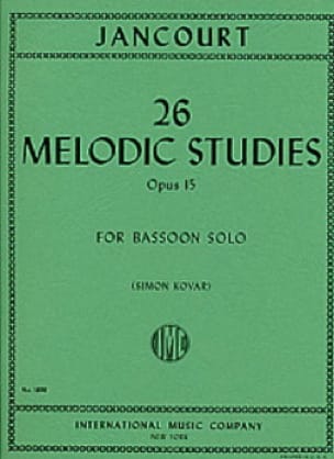 26 Melodic studies op. 15 Eugène Jancourt Partition Basson