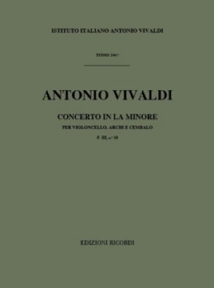 Concerto en la min. - F. 3 n° 18 - Partitura - VIVALDI - Partition