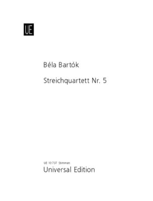 Quatuor à cordes n° 5 - Parts BARTOK Partition Quatuors