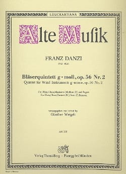 Bläserquintett G-Moll Op. 56 Nr. 2 Franz Danzi Partition Quintettes