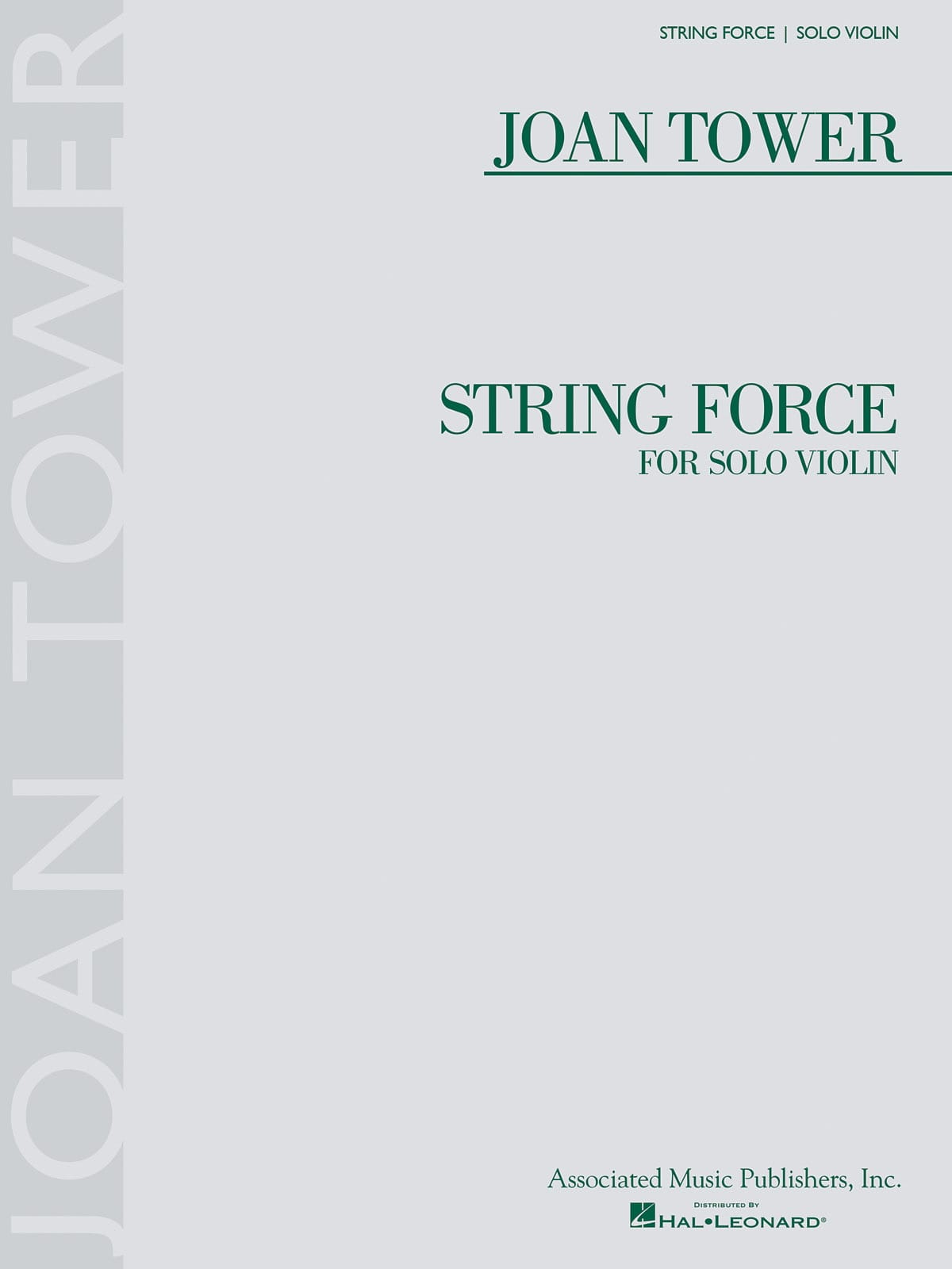 String Force - Violon solo - Joan Tower - Partition - Violon