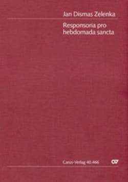 Responsoria pro hebdomada Sancta - Conducteur - ZELENKA - Partition