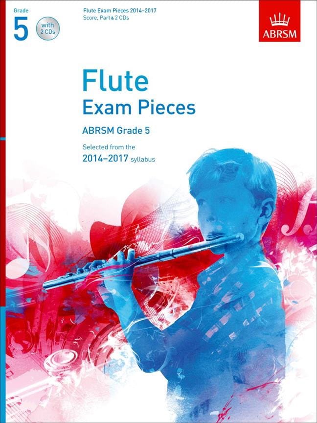 flute exam pieces 2014-2017 grade 5 score, part & 2 Cds Partition