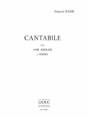 Cantabile François Rasse Partition Hautbois