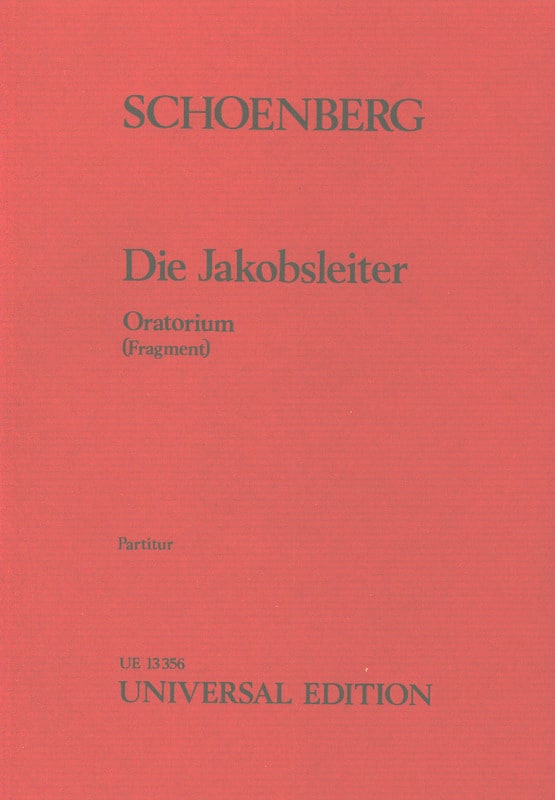 Die Jakobsleiter - Score SCHOENBERG Partition Grand format