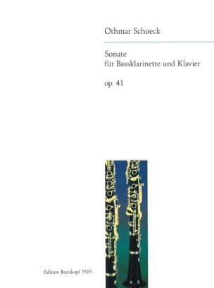 Sonate op. 41 - Bassklarinette u. Klavier - Othmar Schoeck - Partition