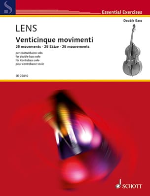 Feuillez l'ouvrage Venticinque Movimenti - Nicholas Lens - Partition - Contrebasse