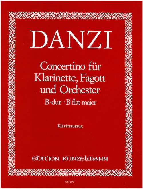 Concertino Clarinette Basson Piano Danzi Partition