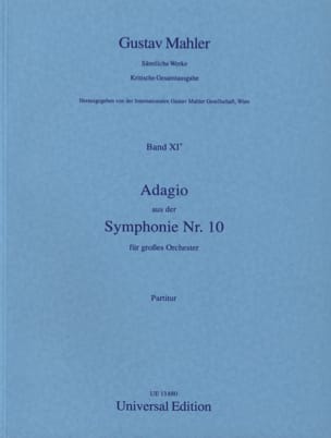 Adagio aus der Symphonie Nr. 10 - Partitur - MAHLER - Partition
