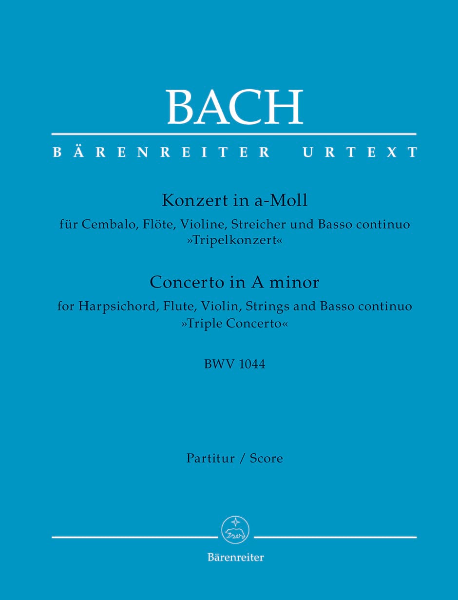 Concerto la mineur BWV 1044 BACH Partition Grand format