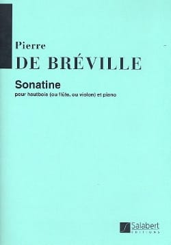 Sonatine Pierre-Onfroy de Bréville Partition Hautbois