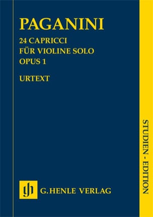 24 Capricci op. 1 PAGANINI Partition Petit format
