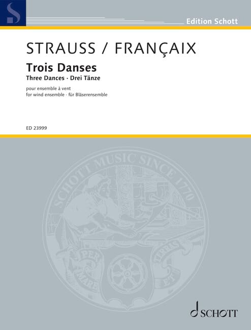 Trois Danses Richard Strauss Partition Octuors