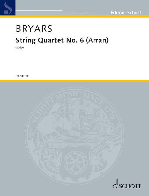 String Quartet No. 6 (Arran) - Gavin Bryars - Partition - Quatuors