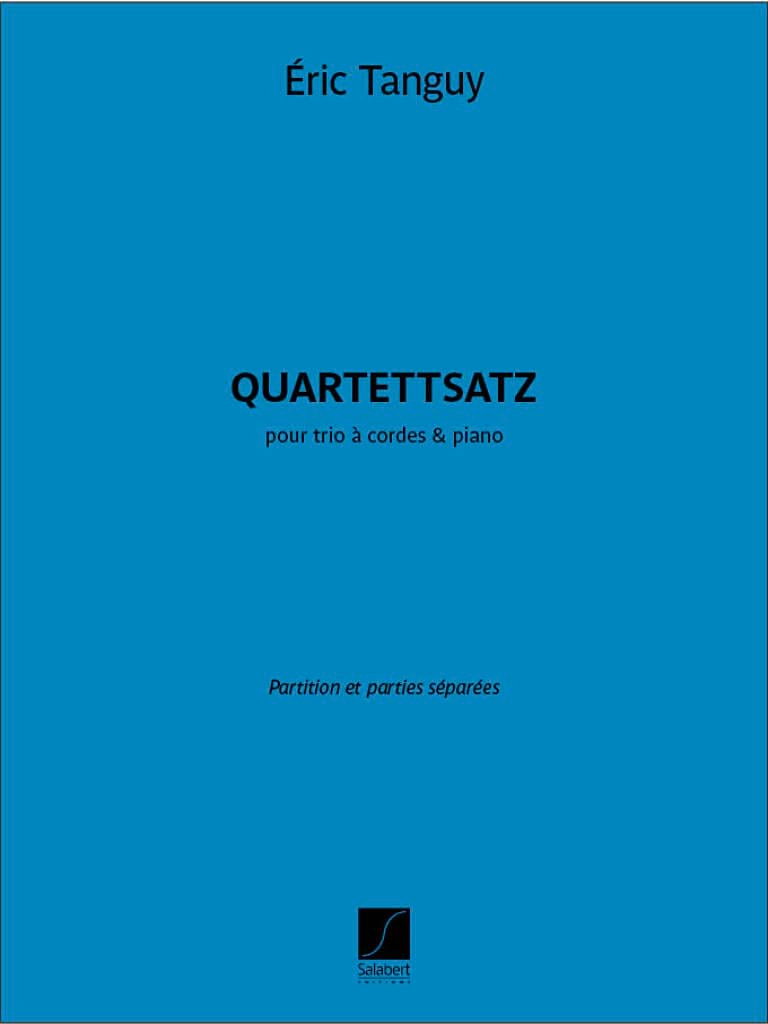 Quartettsatz Tanguy Eric Partition Quatuors