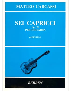 6 Caprices op. 26 Matteo Carcassi Partition Guitare