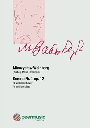 Sonate n° 1 op. 12 - Violon et piano - Mieczyslaw Weinberg - Partition