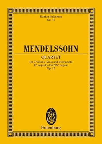 Streich-Quartett Es-Dur, op. 12 Es-Dur - MENDELSSOHN - Partition
