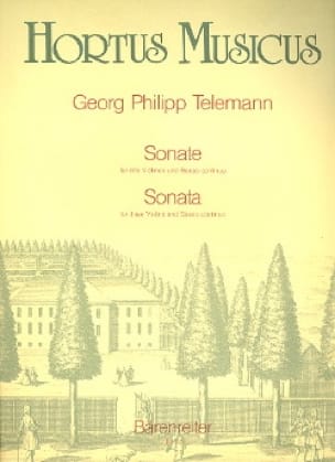 Sonate für drei Violinen und Basso continuo B-dur TELEMANN Partition
