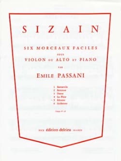 Sizain n° 5 : Rêverie Emile Passani Partition Violon
