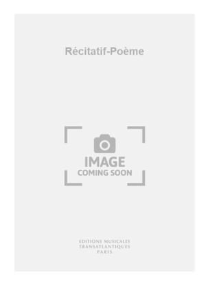 Récitatif poème Jean-Jacques Werner Partition Violon