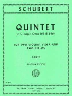 Quintet in C major op. 163 D. 956 - Parts - SCHUBERT - Partition