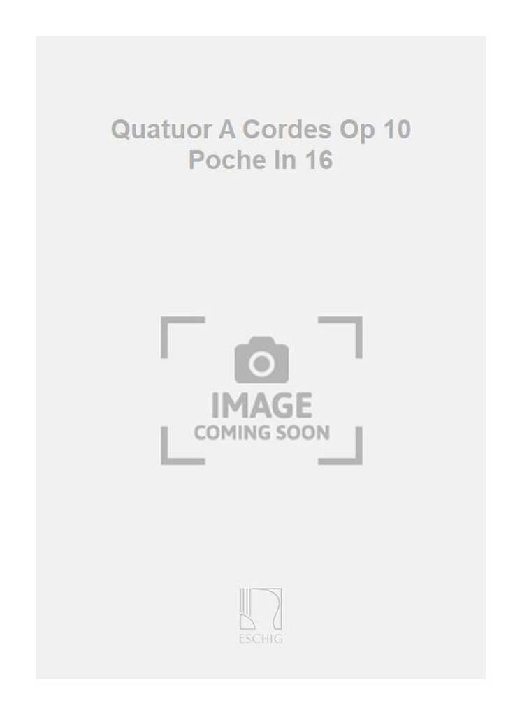Quatuor à Cordes Op 10 Louis Thirion Partition Grand format