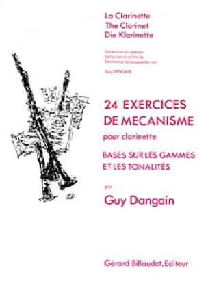 24 Exercices de mécanisme Guy Dangain Partition Clarinette