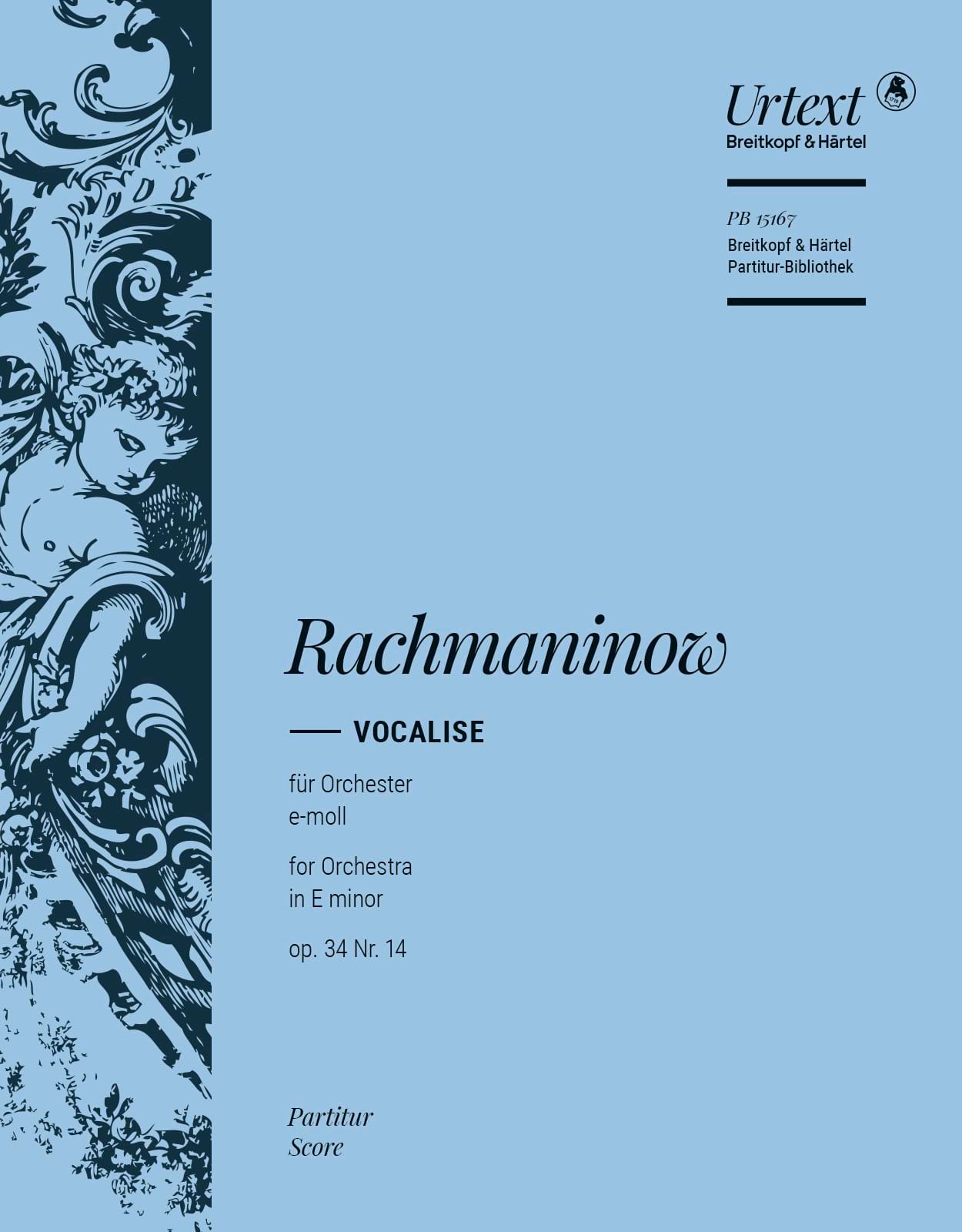 Vocalise Op. 34 Nr.14 Sergei Rachmaninoff Partition Grand format