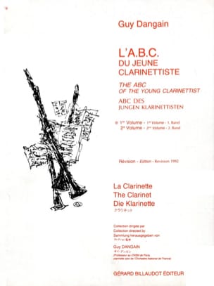 L'A.B.C. du jeune Clarinettiste - Volume 1 - Guy Dangain - Partition