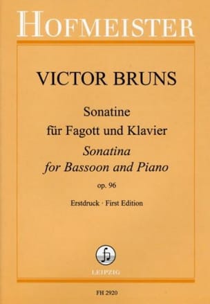 Sonatine op. 96 - Fagott und Klavier Victor Bruns Partition Basson