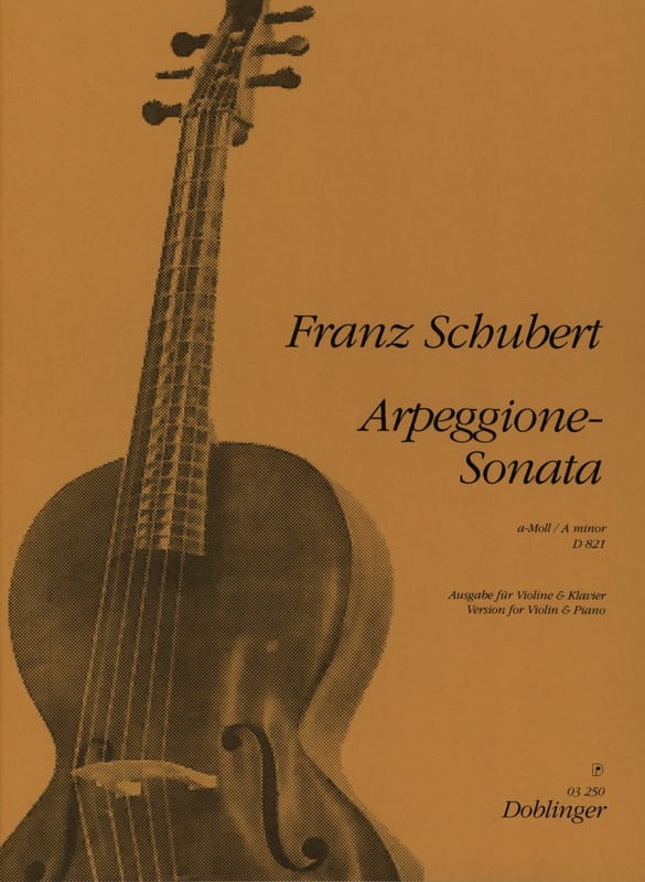 Arpeggione-Sonata A-Moll D 821 - Violin SCHUBERT Partition Violon