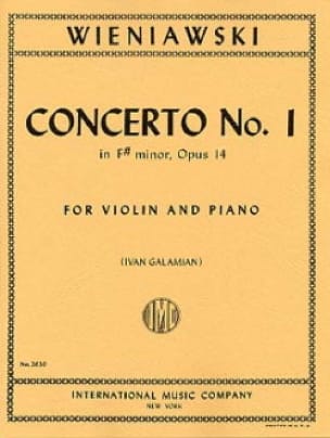 Concerto n° 1 en fa dièse mineur op. 14 - Violon - WIENIAWSKI