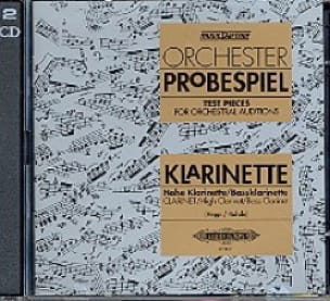Orchester Probespiel CD Clarinette Partition Clarinette