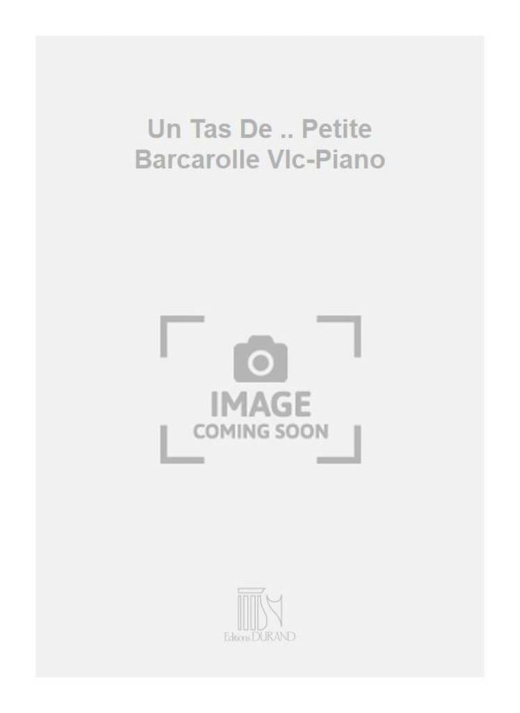Une petite barcarolle André Caplet Partition Violoncelle
