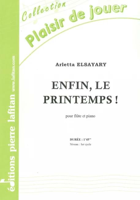 Enfin, le printemps ! Arletta ELSAYARY Partition Flûte traversière