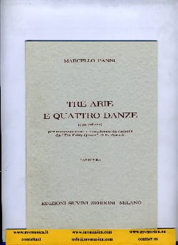 Tre Arie e quattro Danze - Partitura - Marcello Panni - Partition