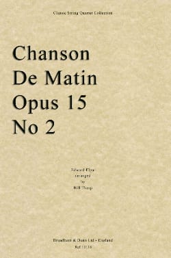 Chanson de Matin - String quartet ELGAR Partition Quatuors