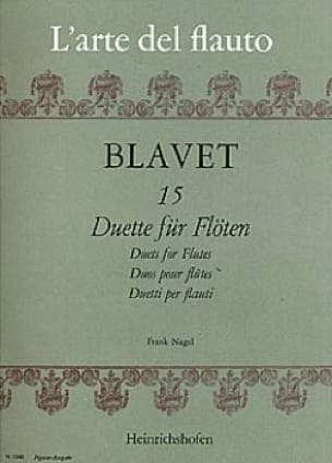 15 Duette für Flöten Michel Blavet Partition Flûte traversière