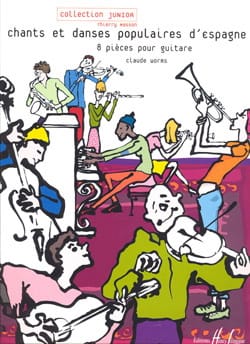 Chants et Danses Populaires D' Espagne Claude Worms Partition Guitare
