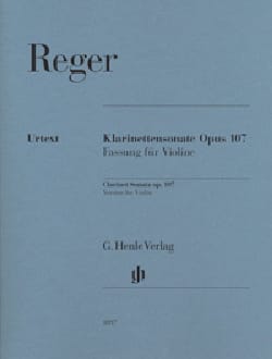 Sonate pour clarinette op. 107 - Version pour violon et piano
