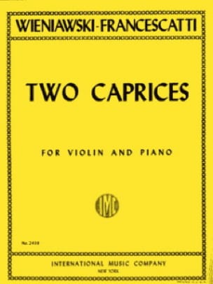 2 Caprices - Wieniawski Henryk / Francescatti Zino - Partition