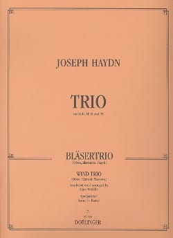 Bläser-Trio - Hautbois Clarinette Basson HAYDN Partition Trios