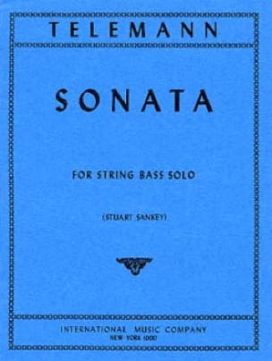 Sonate - Contrebasse TELEMANN Partition Contrebasse
