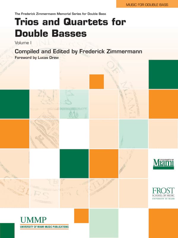 Trios and Quartets Vol. 1 - Contrebasses Partition Contrebasse