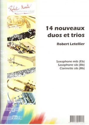 14 Nouveaux duos et trios Robert Letellier Partition Clarinette