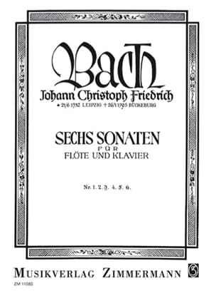 Parcourir les pages de 6 Sonaten Nr. 3 - Flöte Klavier - Johann Christoph Friedrich Bach