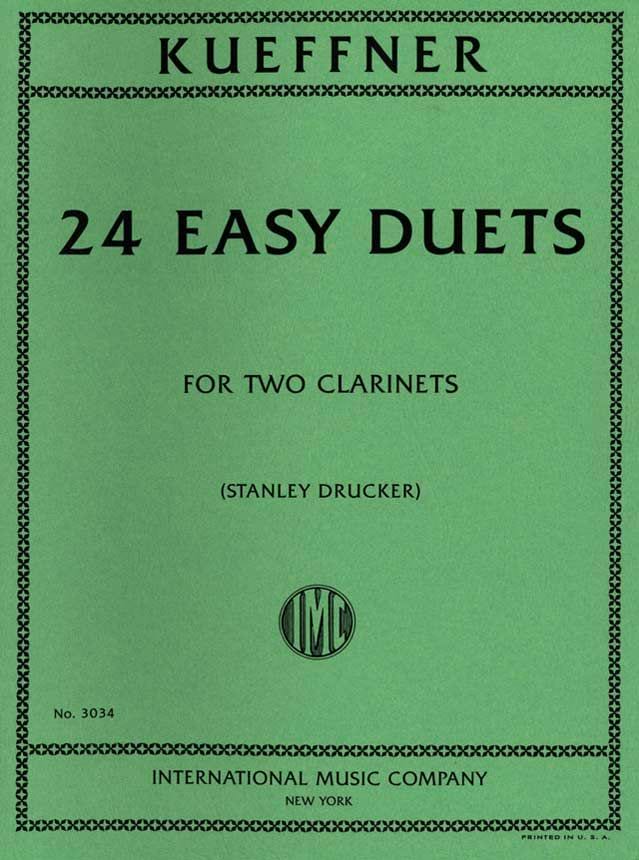 24 Easy Duets Josef Kueffner Partition Clarinette