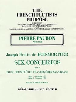 6 Concertos op. 38 Volume 2 - 2 Flûtes - BOISMORTIER - Partition