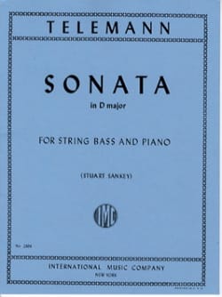 Sonata in D major - String bass TELEMANN Partition Contrebasse